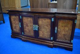 An Oriental breakfront sideboard, approx. 161cm wide