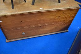 A 19th Century composite low chest of two long drawers