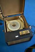 A vintage Philco portable record player