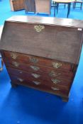 A 19th Century oak bureau