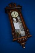 A 19th Century Vienna style wall clock