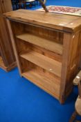 A modern natural style bookshelf, width approx. 100cm