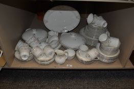 A quantity of Royal Doulton 'Twilight Rose' pattern tea and dinner wares, to include tureens,