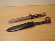 A German WWII Hitler Youth Dagger, blade marked Rich Abr Herder Solingen RZM RZ/M17 1941, blade