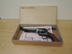 A Trinity England Blank Firing Colt Frontier Revolver A1198, 9mm, in card box, purchaser must be o