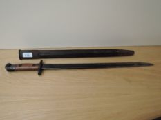 An Australian 1907 Pattern Lithgow Bayonet, blade marked 1919 with shield Lithgow, various proof