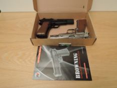 A pair of WE Gas Blow Back High Power Series Browning Automatic Air Soft Pistols, BB.177, in card