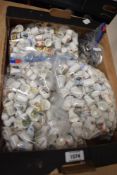 A large amount of ceramic and metal collectors thimbles