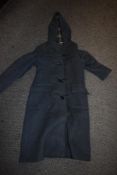 A 1970s wool blend duffel coat.