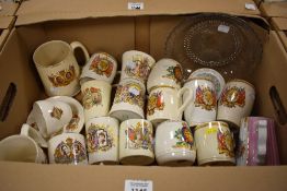 A carton of Coronation ware.