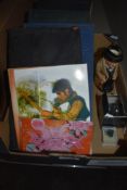 A small selection of books including the work of Charles Dickins, a small selection of printed