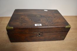 A brass cornered box