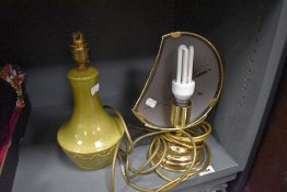 Two vintage lamps