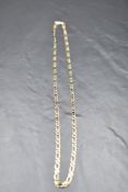 A 9ct gold figaro chain approx 20' & 10.5g