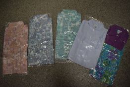 Five vintage old stock childrens tops/blouses, new in packaging.