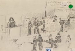 *Cumbria Interest - Artist Unknown (20th Century, British), a pencil sketch, 'Whitehaven, Marchon