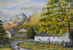 *Local Interest - Trevor Wright (20th Century, British), a watercolour, 'Stonethwaite,