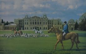 After Neil Cawthorne (1936-2022), a coloured print, 'The Duke of Beaufort, the Beaufort Hunt