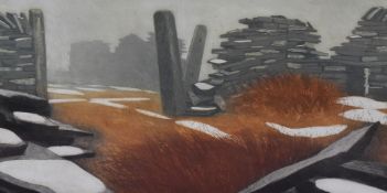 Derek Wilkinson (1929-2001, British), an artist's proof, 'Winter Landscape', signed to the margin