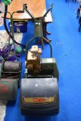 A vintage Webb petrol mower