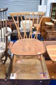 A traditional Ercol 'candlestick' back chair