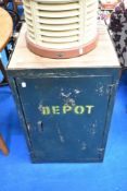A vintage metal locker/office/mess room cabinet