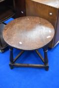 A distressed oak coffee table, Cricket style