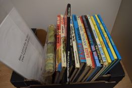 A selection of vintage annuals, including Daily mail annual for boys and girls, Star Trek, Blue