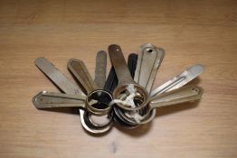 Fifteen case tools for various watch types.