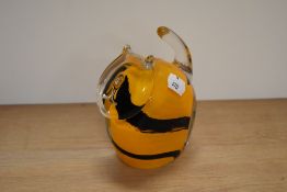 A Caithness paper weight, by Sarah Peterson in the form of a cat.
