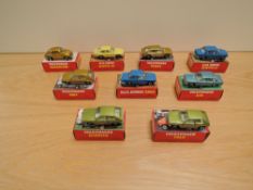 Nine 1977 & 1978 Polistil Club 33 1:55 scale diecasts, RJ46 Alfa Romeo 2000, RJ47 Alfa Romeo Alfetta
