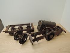 A part built 3.5' gauge 0-6-0 Loco with Tender