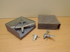 A Dinky diecast, No 63 Mayo Composite Aircraft, G-ADHJ has one wing damaged and repaired, G-ADHK