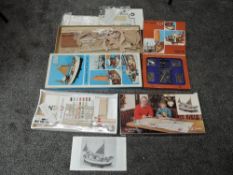 Three Billing Boats model Kits, No 473 Mary Ann, No 603 Norden and No 472 Nordsokutter Mary Ann, all