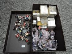 A collection of hand painted Lead Figures, Zula War Related along with similar German WWII