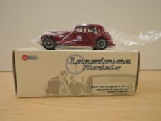 A Lansdowne Models (Brooklin Models) 1:43 scale die-cast, LDM 53 1936-39 MG SA Saloon, maroon, in