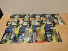Four 1997 Kenner Star Wars figures, 4-Lom, Bib Fortuna, Bespin Luke Skywalker and Hammerhead along