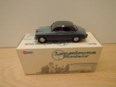 A Lansdowne Models (Brooklin Models) 1:43 scale die-cast, LDM 72 1958 Riley 2.6 Sports Saloon, birch