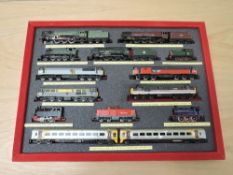 An impressive collection of N gauge consisting, case one, Hornby Minitrix 4-6-2 BR Britannia