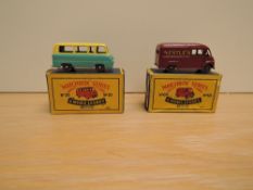 Two Matchbox Series Moko Lesney 1954-1960 diecasts, No 69 Commer Van Nestles, maroon and No 70