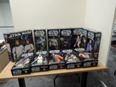 Twelve 1997 Kenner Star Wars Collector Series Boxed 12' Figures or Figure Sets, Admiral Ackbar,