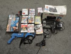A Sega Master System II Console with two Controllers and Instructions in original box along with se