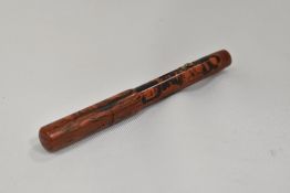 A Conway Stewart 750M lever fill fountain pen in black and red HR having Conway Stewart 14ct 5