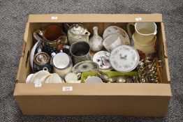 A Royal Crown Derby 'Derby Posies' duo and a Coleport 'Revellry' duo, a small selection of Aynsley