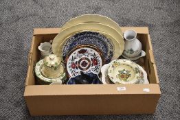 Two Royal Worcester 'Prince Regent' display plates, a Royal Doulton 'Countess' part tea service (8