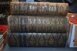 Antiquarian. Two large 19th century family Bibles, illustrated and leather bound. With; an 1877