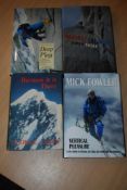 Mountaineering. Signed copies. Hardbacks in dust jackets. (4)