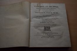 Antiquarian. Canones et decreta sacrosancti oecumenici et generalis concilii tridentini sub Paulo