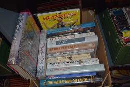 Sport. Athletics. A small carton. Modern hardbacks and softbacks. VG copies. (17)