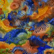 Valerie Wright (20th Century), watercolour, 'Coral Seas' and 'Ocean Deep', signed to the lower left,